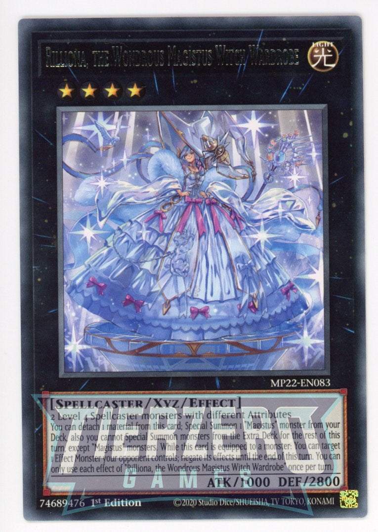 MP22-EN083 - Rilliona, the Wondrous Magistus Witch Wardrobe - Rare - Effect Xyz Monster - Mega Pack 2022