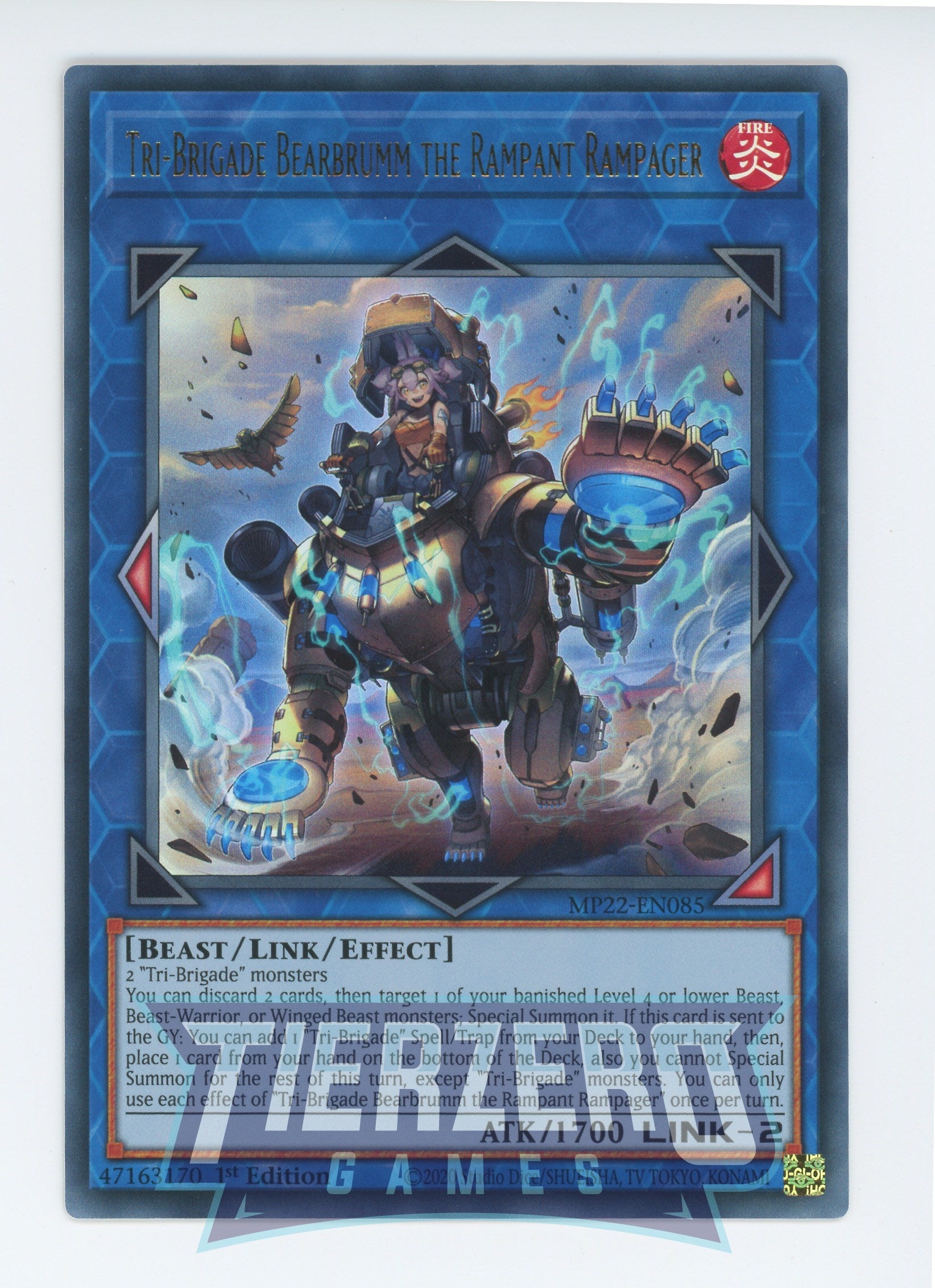 MP22-EN085 - Tri-Brigade Bearbrumm the Rampant Rampager - Ultra Rare - Effect Link Monster - Mega Pack 2022