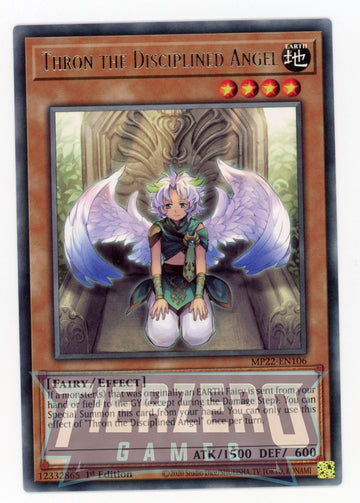 MP22-EN106 - Thron the Disciplined Angel - Rare - 2022 Tin of the Pharaoh's Gods