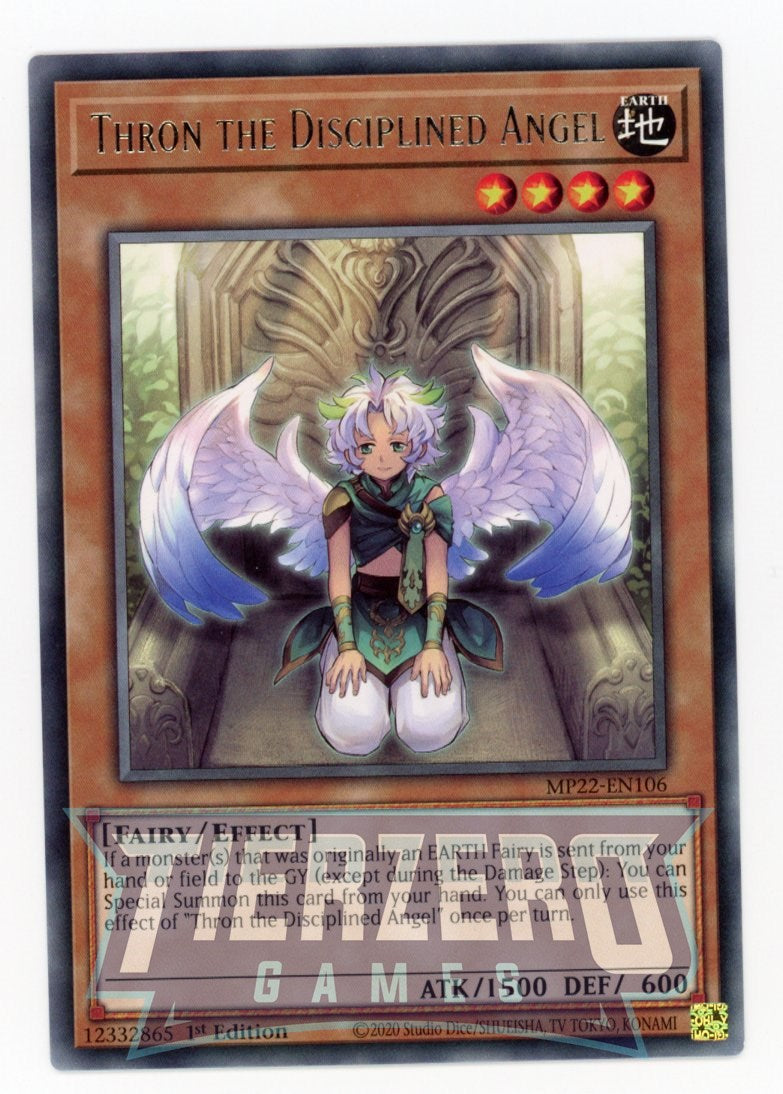 MP22-EN106 - Thron the Disciplined Angel - Rare - Effect Monster - Mega Pack 2022