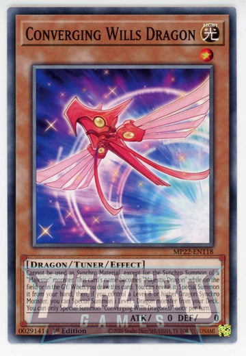 MP22-EN118 - Converging Wills Dragon - Common - 2022 Tin of the Pharaoh's Gods