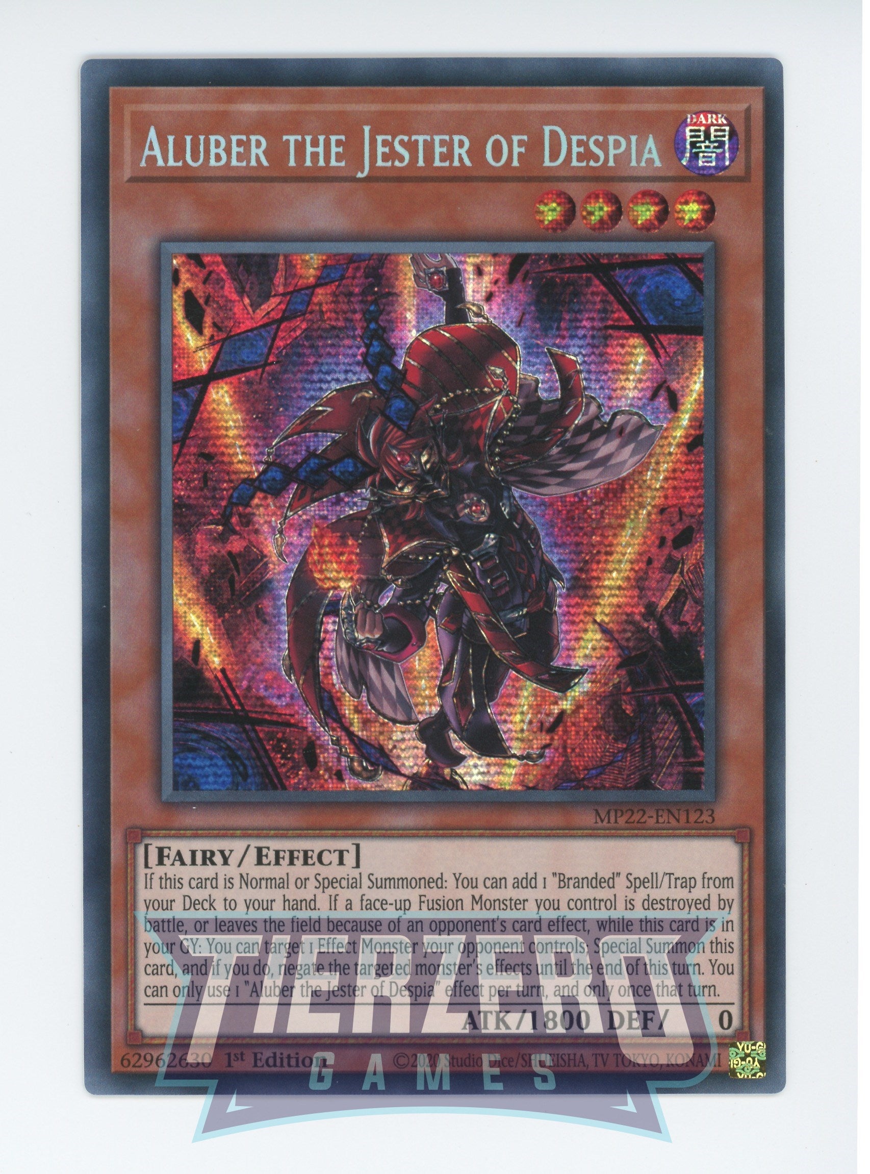 MP22-EN123 - Aluber the Jester of Despia - Prismatic Secret Rare - Effect Monster - Mega Pack 2022