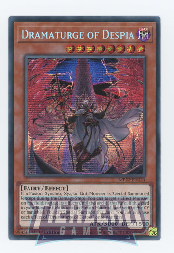 MP22-EN124 - Dramaturge of Despia - Secret Rare - 2022 Tin of the Pharaoh's Gods