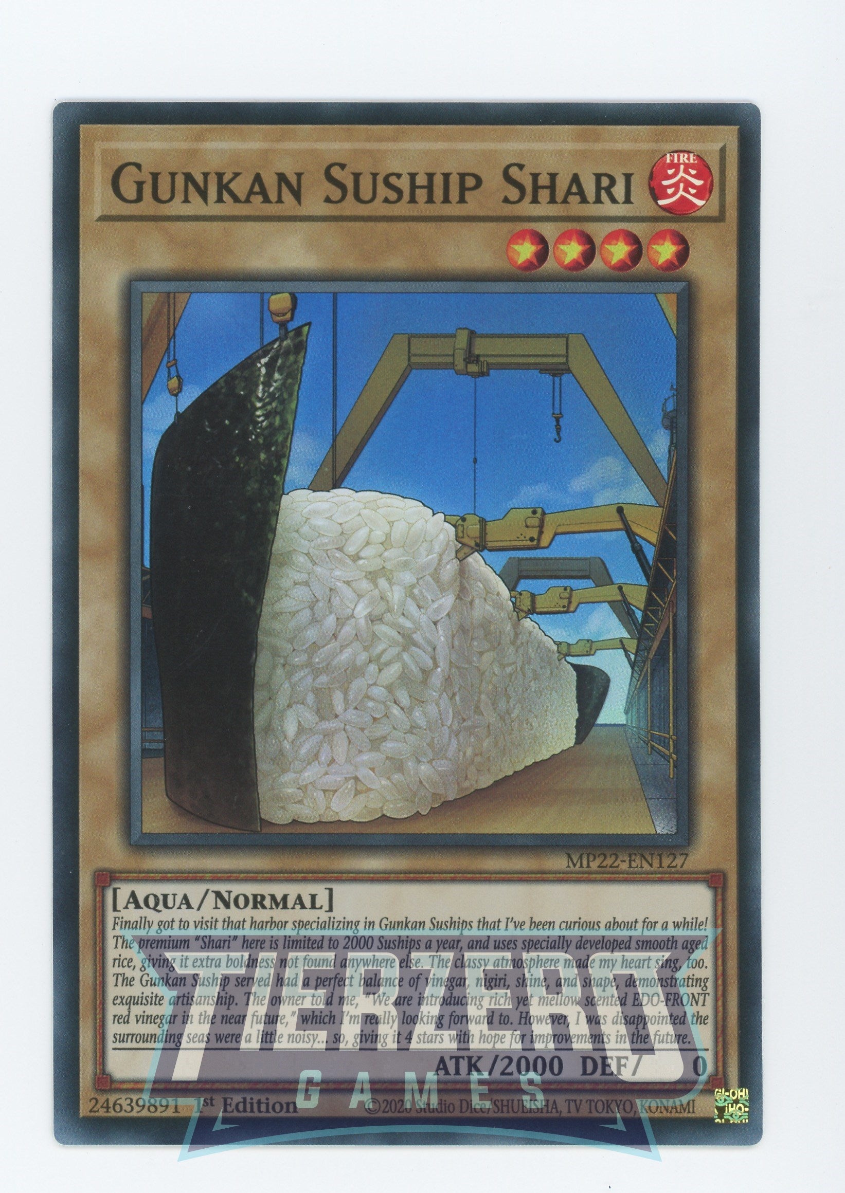 MP22-EN127 - Gunkan Suship Shari - Super Rare - Normal Monster - Mega Pack 2022