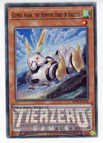 MP22-EN130 - Gizmek Inaba, the Hopping Hare of Hakuto - Common - 2022 Tin of the Pharaoh's Gods