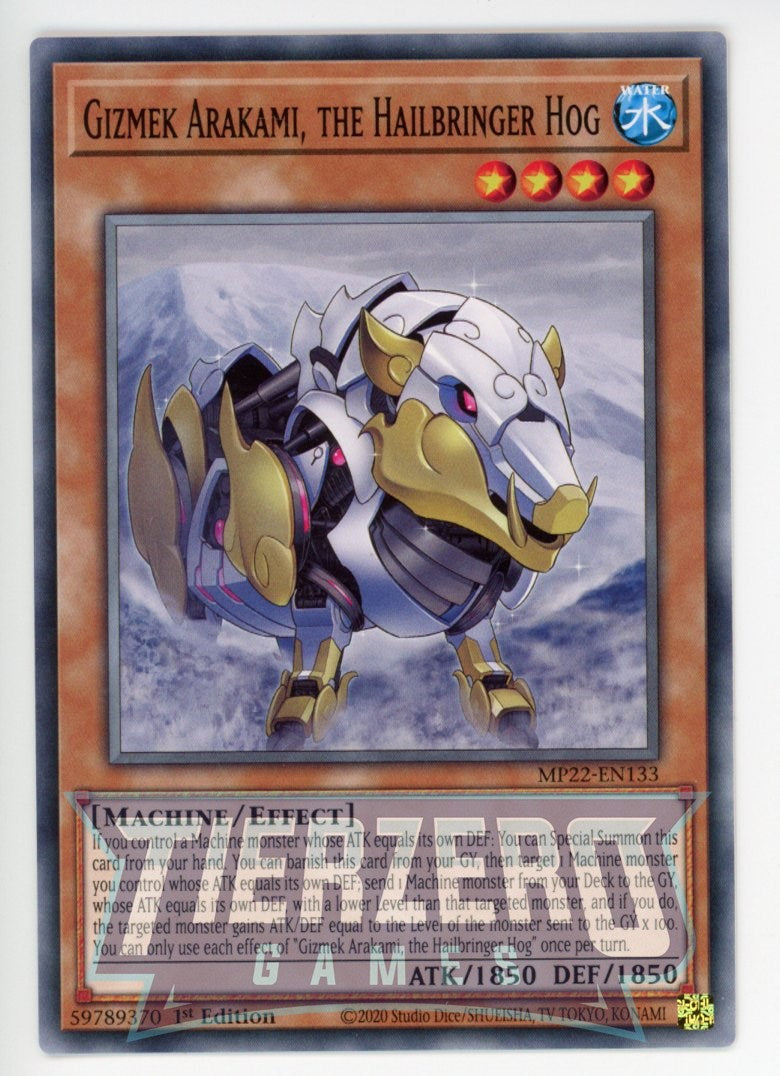 MP22-EN133 - Gizmek Arakami, the Hailbringer Hog - Common - Effect Monster - Mega Pack 2022