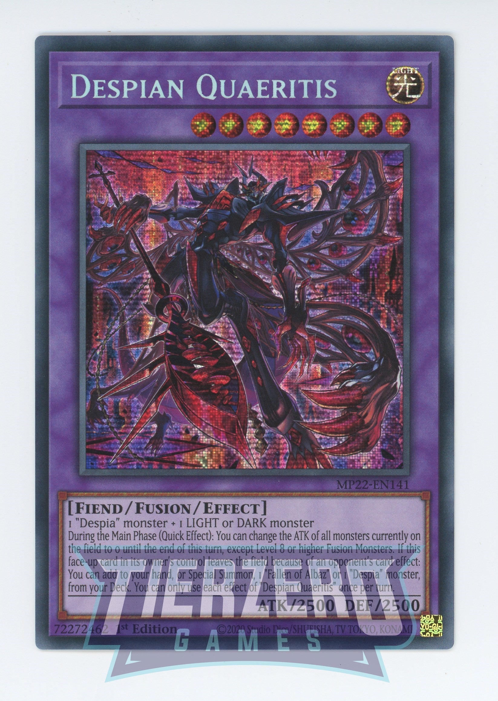 MP22-EN141 - Despian Quaeritis - Prismatic Secret Rare - Effect Fusion Monster - Mega Pack 2022