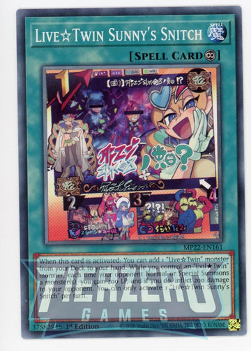 MP22-EN161 - Live Twin Sunny's Snitch - Common - 2022 Tin of the Pharaoh's Gods