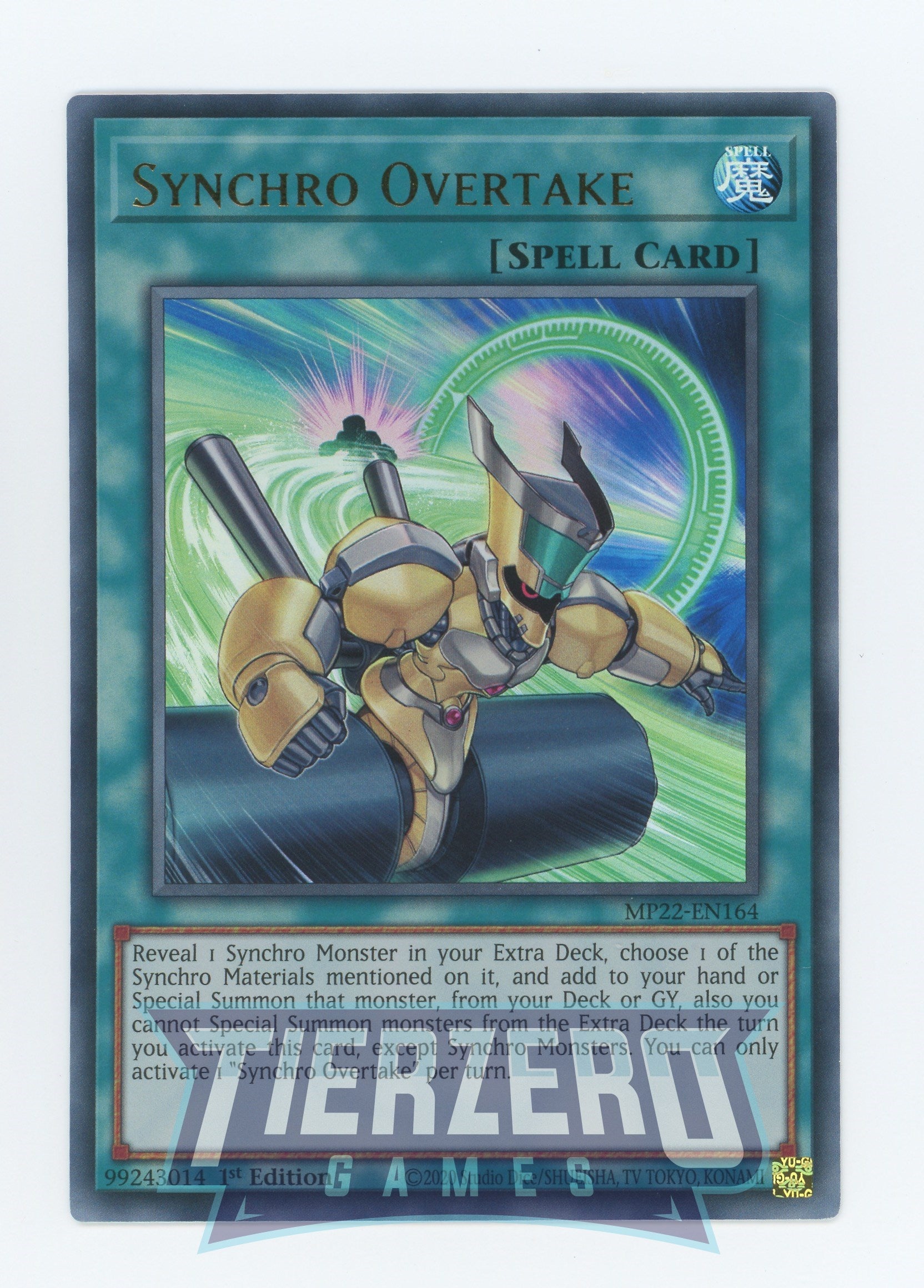 MP22-EN164 - Synchro Overtake - Ultra Rare - Normal Spell - Mega Pack 2022