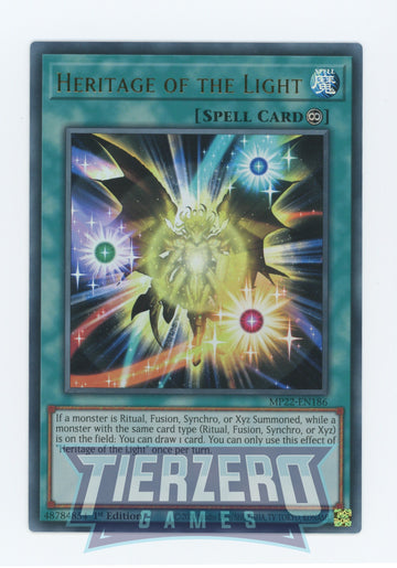 MP22-EN186 - Heritage of the Light - Ultra Rare - 2022 Tin of the Pharaoh's Gods