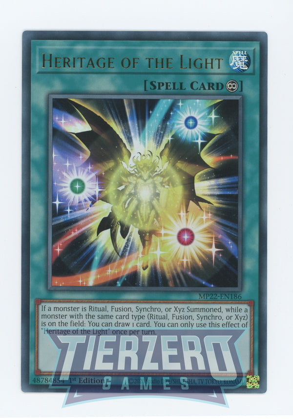 MP22-EN186 - Heritage of the Light - Ultra Rare - Continuous Spell - Mega Pack 2022