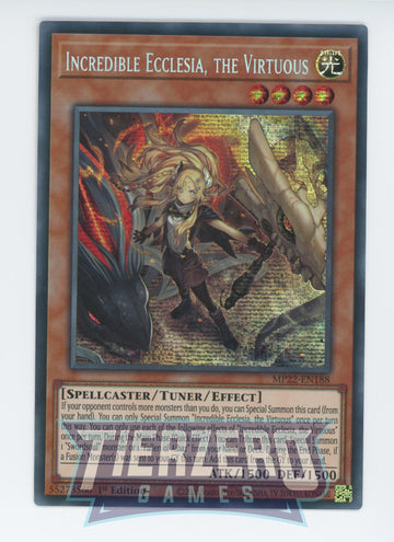 MP22-EN188 - Incredible Ecclesia, the Virtuous - Secret Rare - 2022 Tin of the Pharaoh's Gods