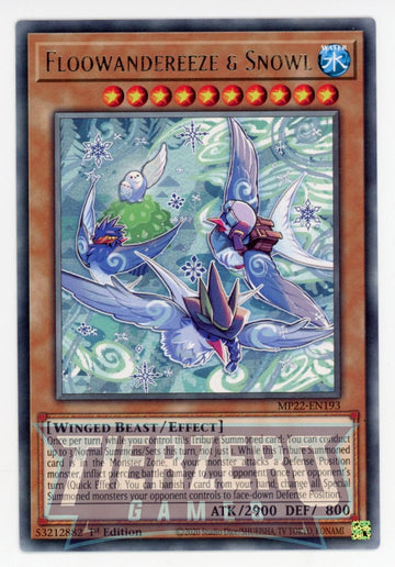 MP22-EN193 - Floowandereeze & Snowl - Rare - 2022 Tin of the Pharaoh's Gods