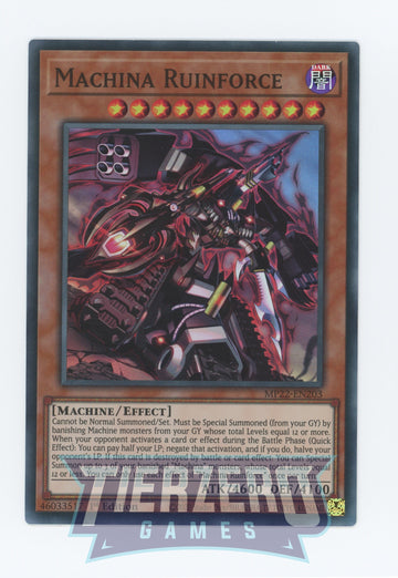 MP22-EN203 - Machina Ruinforce - Super Rare - 2022 Tin of the Pharaoh's Gods