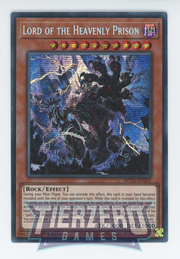 MP22-EN205 - Lord of the Heavenly Prison - Secret Rare - 2022 Tin of the Pharaoh's Gods