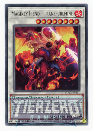 MP22-EN211 - Magikey Fiend - Transfurlmine - Rare - 2022 Tin of the Pharaoh's Gods