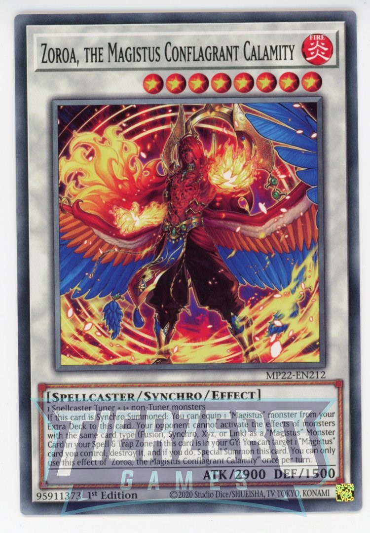 MP22-EN212 - Zoroa, the Magistus Conflagrant Calamity - Common - Effect Synchro Monster - Mega Pack 2022