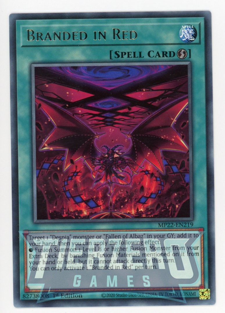 MP22-EN219 - Branded in Red - Rare - Quick-Play Spell - Mega Pack 2022