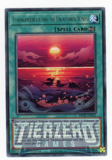MP22-EN221 - Floowandereeze and the Unexplored Winds - Rare - 2022 Tin of the Pharaoh's Gods