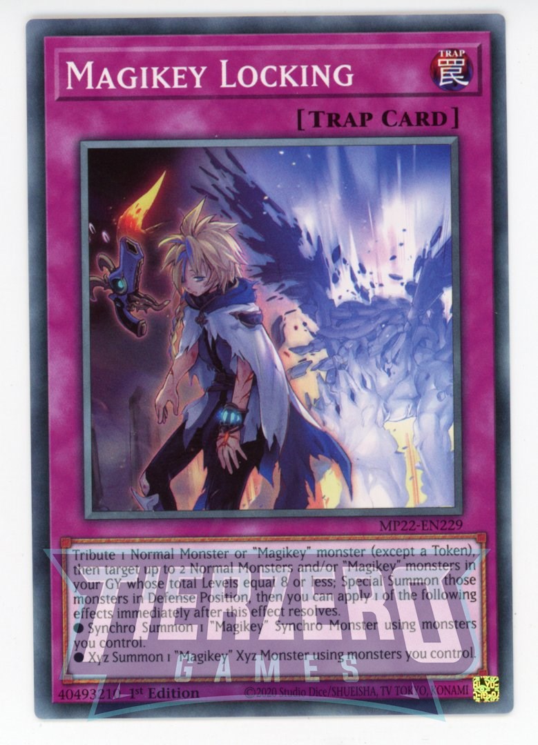 Yu-Gi-Oh! Magikey Locking Card – BODE-EN077 Common, 1st Edition