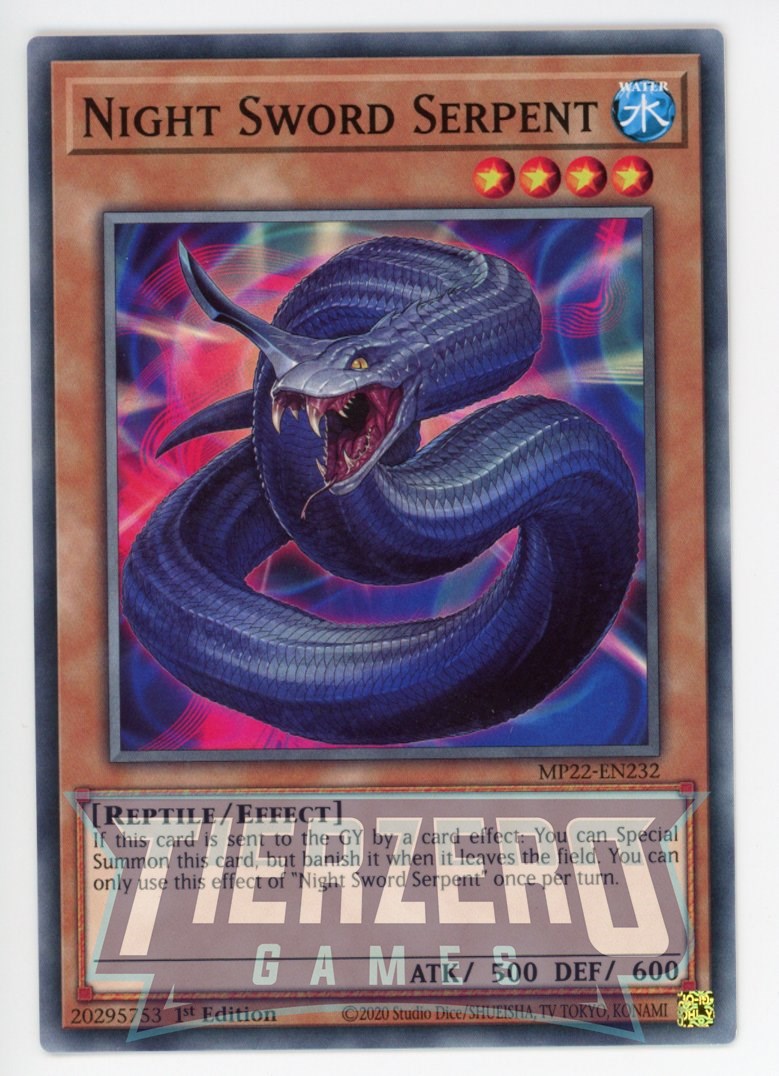 MP22-EN232 - Night Sword Serpent - Common - Effect Monster - Mega Pack 2022