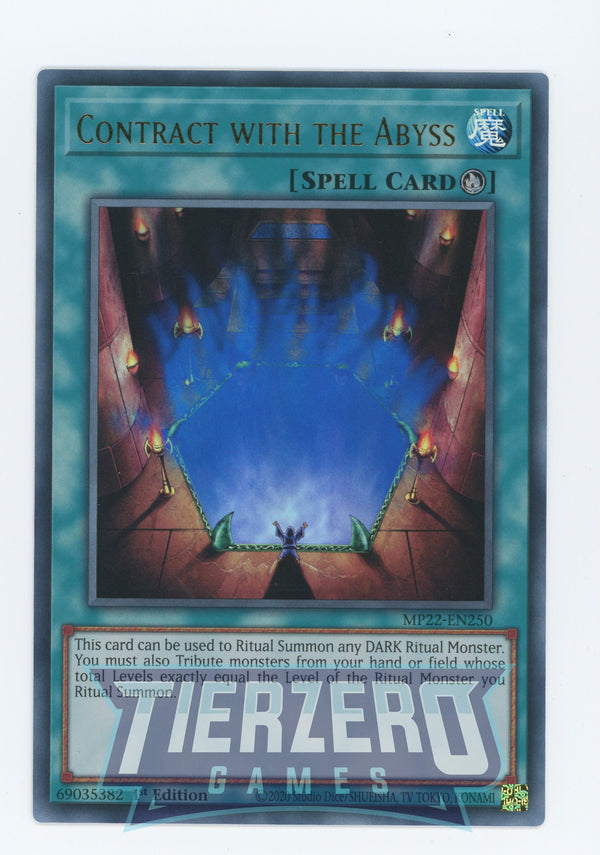 MP22-EN250 - Contract with the Abyss - Ultra Rare - Ritual Spell - Mega Pack 2022
