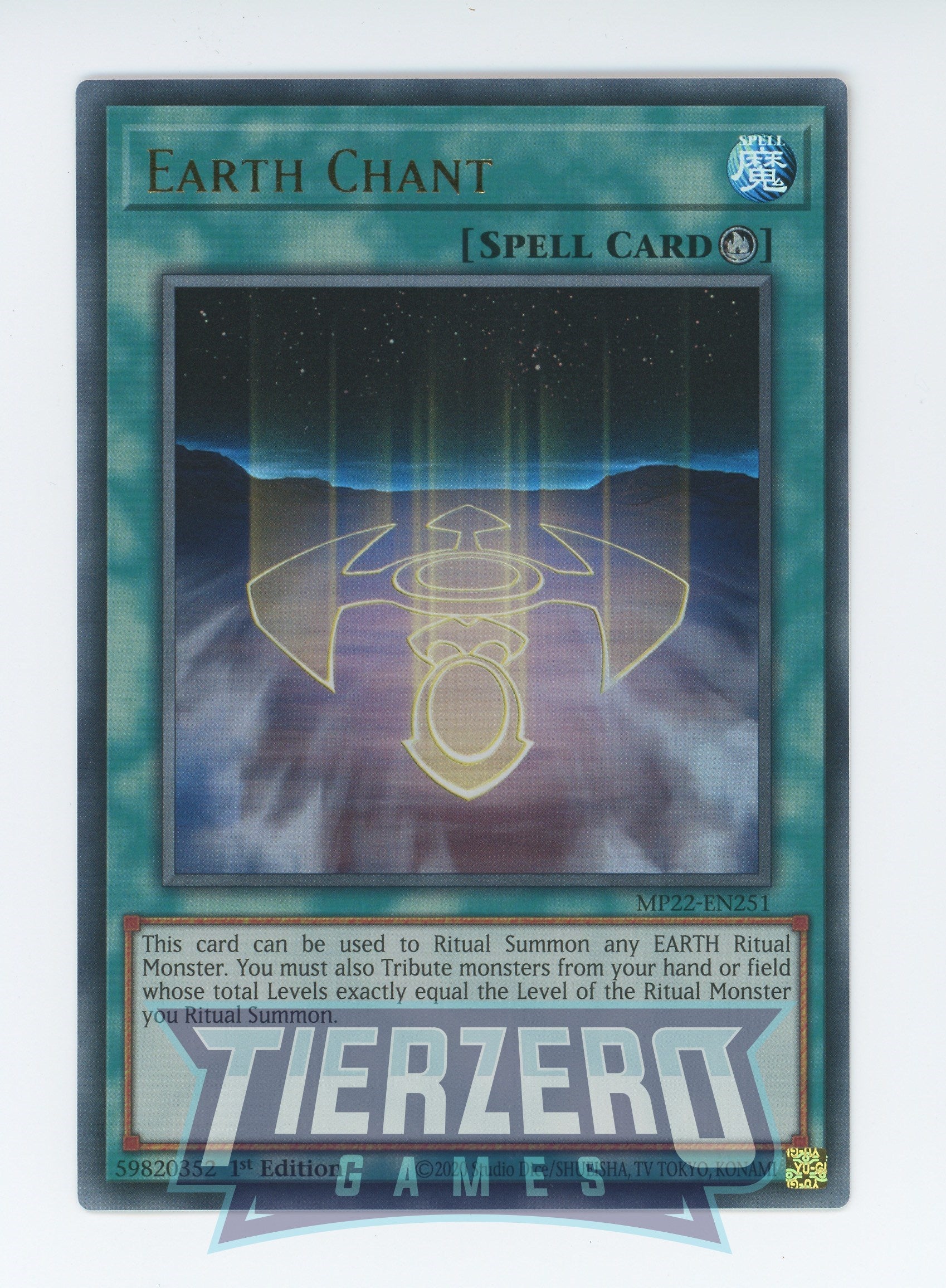 MP22-EN251 - Earth Chant - Ultra Rare - Ritual Spell - Mega Pack 2022