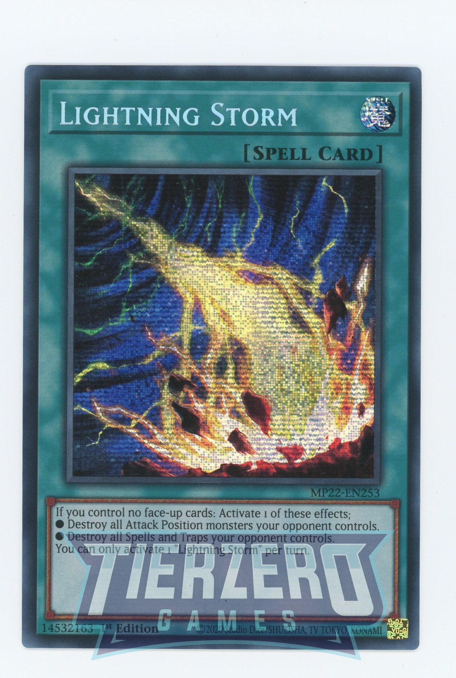 MP22-EN253 - Lightning Storm - Prismatic Secret Rare - Normal Spell - Mega Pack 2022