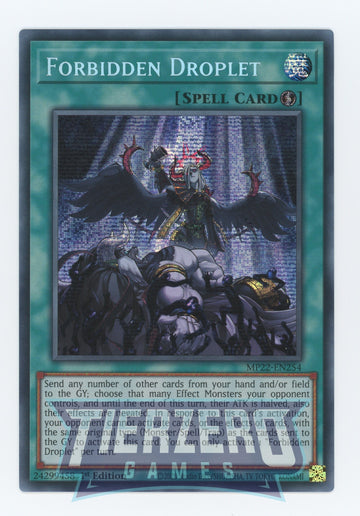 MP22-EN254 - Forbidden Droplet - Secret Rare - 2022 Tin of the Pharaoh's Gods