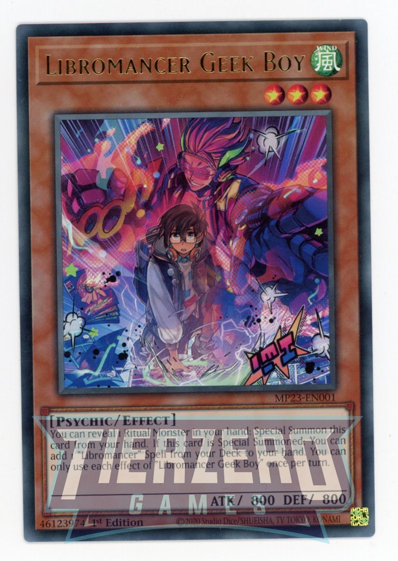 MP23-EN001 - Libromancer Geek Boy - Ultra Rare - Effect Monster - 25th Anniversary Duelist Heroes Tin