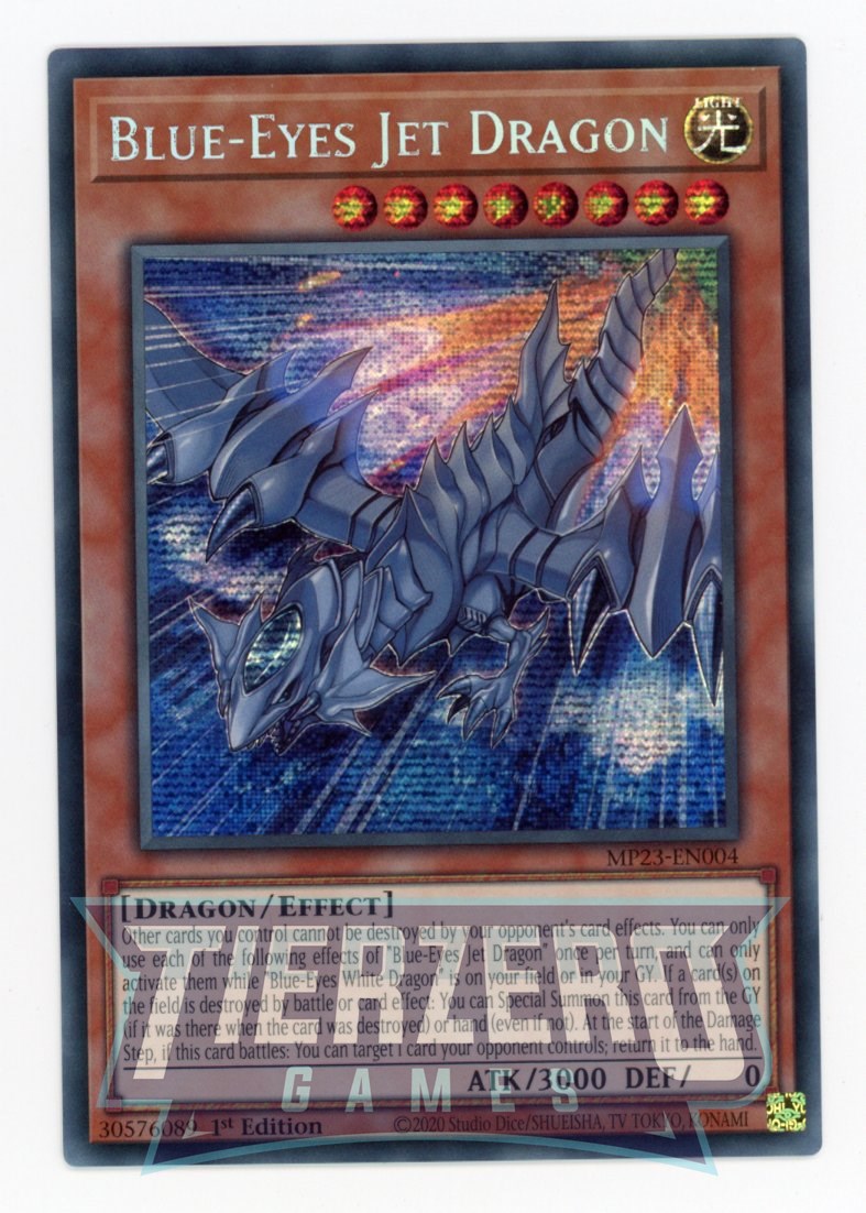 MP23-EN004 - Blue-Eyes Jet Dragon - Prismatic Secret Rare - Effect Monster - 25th Anniversary Duelist Heroes Tin