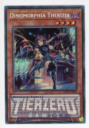 MP23-EN009 - Dinomorphia Therizia - Secret Rare - 25th Anniversary Tin: Dueling Heroes Mega Pack