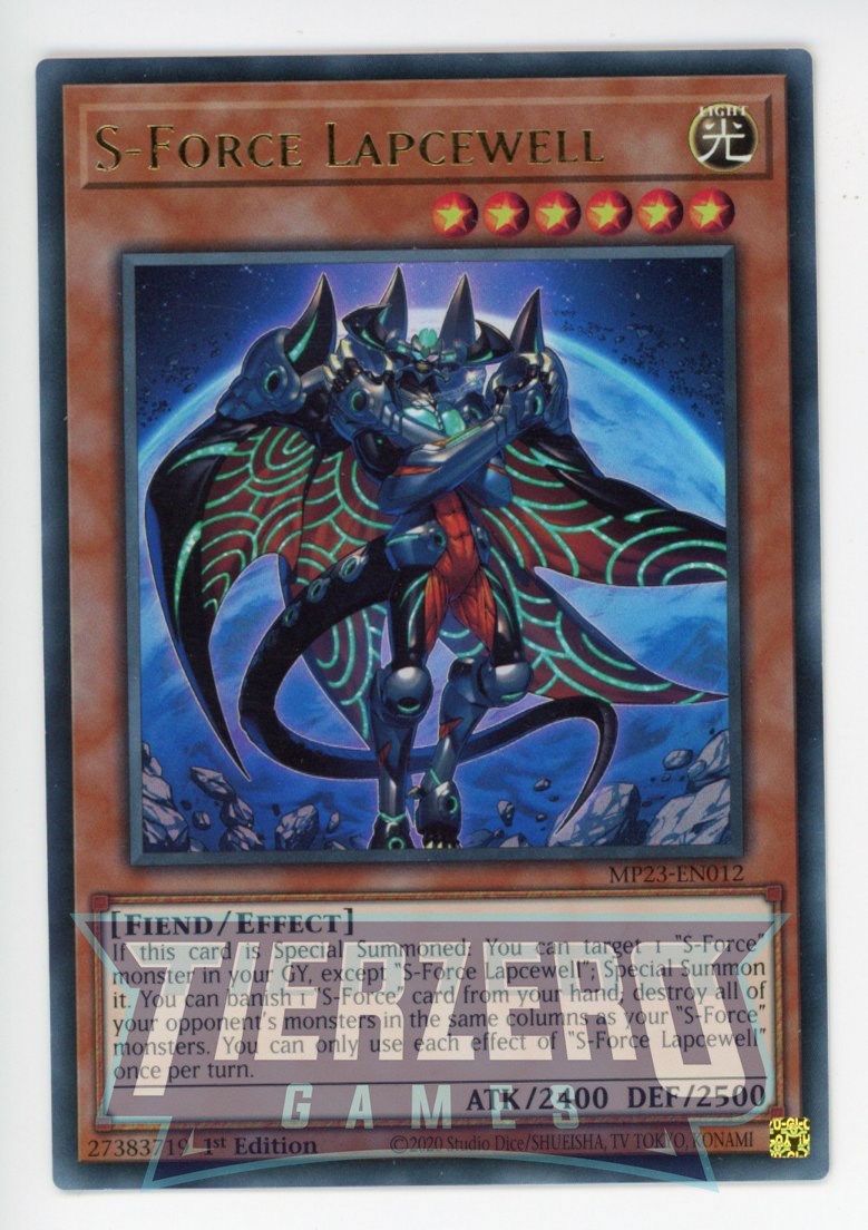 MP23-EN012 - S-Force Lapcewell - Ultra Rare - Effect Monster - 25th Anniversary Duelist Heroes Tin