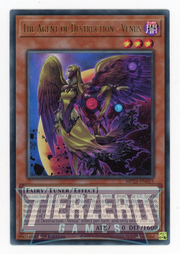 MP23-EN015 - The Agent of Destruction - Venus - Ultra Rare - 25th Anniversary Tin: Dueling Heroes Mega Pack