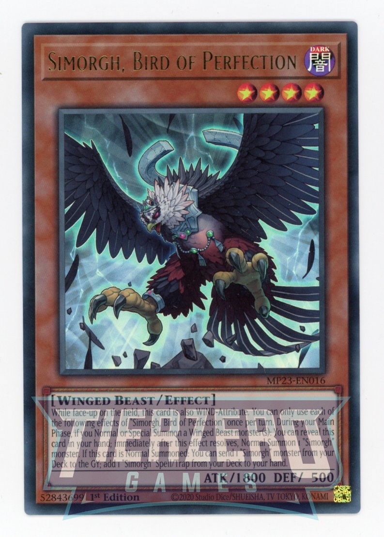 MP23-EN016 - Simorgh, Bird of Perfection - Ultra Rare - Effect Monster - 25th Anniversary Duelist Heroes Tin