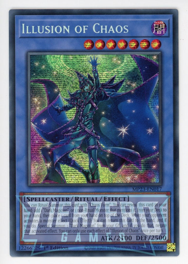 MP23-EN017 - Illusion of Chaos - Prismatic Secret Rare - Effect Ritual Monster - 25th Anniversary Duelist Heroes Tin