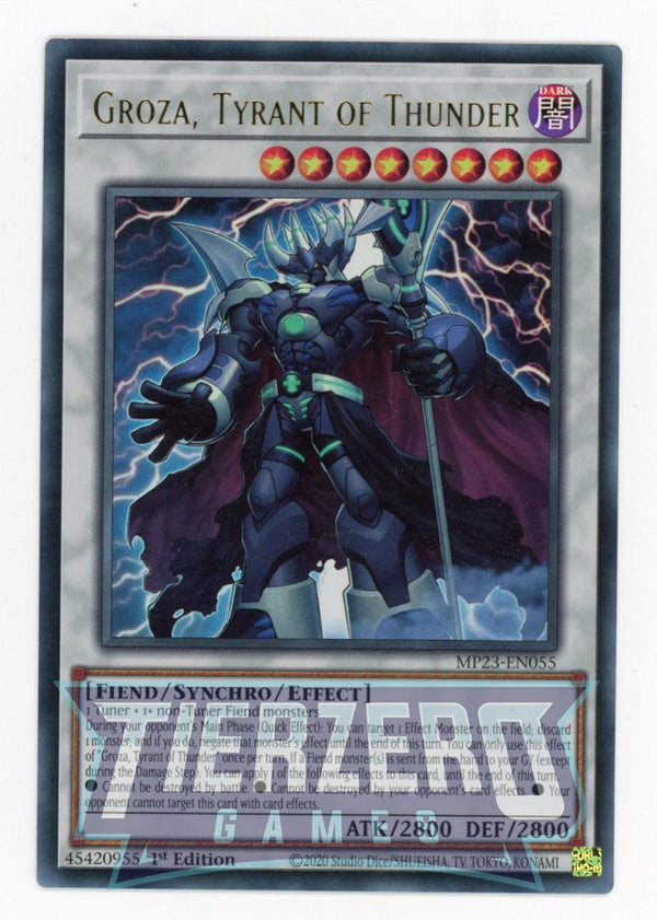 MP23-EN055 - Groza, Tyrant of Thunder - Ultra Rare - Effect Synchro Monster - 25th Anniversary Duelist Heroes Tin