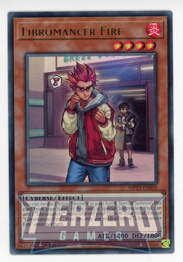 MP23-EN058 - Libromancer Fire - Ultra Rare - 25th Anniversary Tin: Dueling Heroes Mega Pack
