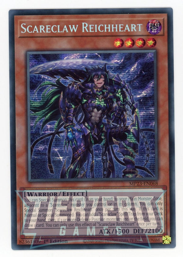 MP23-EN068 - Scareclaw Reichheart - Prismatic Secret Rare - Effect Monster - 25th Anniversary Duelist Heroes Tin