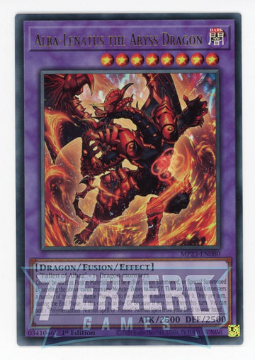 MP23-EN080 - Alba-Lenatus the Abyss Dragon - Ultra Rare - 25th Anniversary Tin: Dueling Heroes Mega Pack