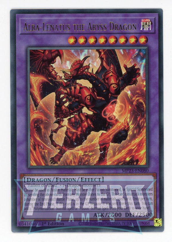 MP23-EN080 - Alba-Lenatus the Abyss Dragon - Ultra Rare - Effect Fusion Monster - 25th Anniversary Duelist Heroes Tin