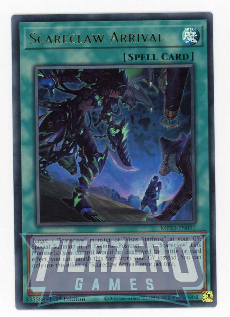 MP23-EN097 - Scareclaw Arrival - Ultra Rare - Normal Spell - 25th Anniversary Duelist Heroes Tin