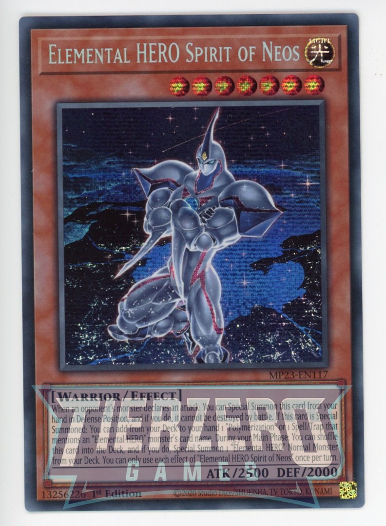 MP23-EN117 - Elemental HERO Spirit of Neos - Prismatic Secret Rare - Effect Monster - 25th Anniversary Duelist Heroes Tin