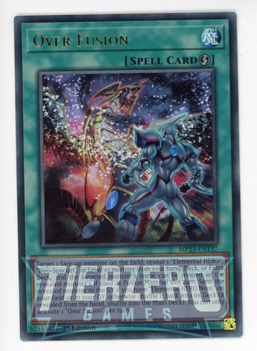 MP23-EN137 - Over Fusion - Ultra Rare - 25th Anniversary Tin: Dueling Heroes Mega Pack