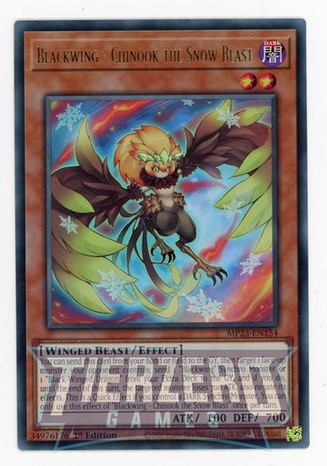 MP23-EN154 - Blackwing - Chinook the Snow Blast - Ultra Rare - 25th Anniversary Tin: Dueling Heroes Mega Pack