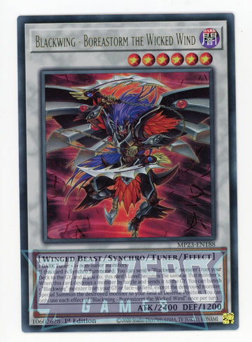 MP23-EN188 - Blackwing - Boreastorm the Wicked Wind - Ultra Rare - 25th Anniversary Tin: Dueling Heroes Mega Pack