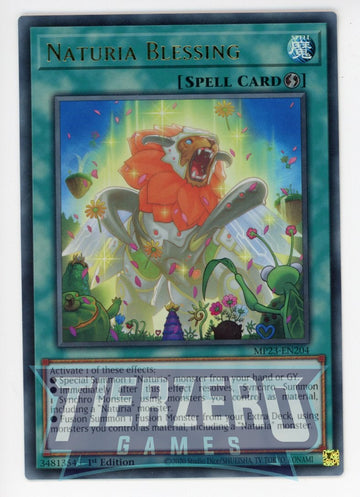 MP23-EN204 - Naturia Blessing - Ultra Rare - 25th Anniversary Tin: Dueling Heroes Mega Pack