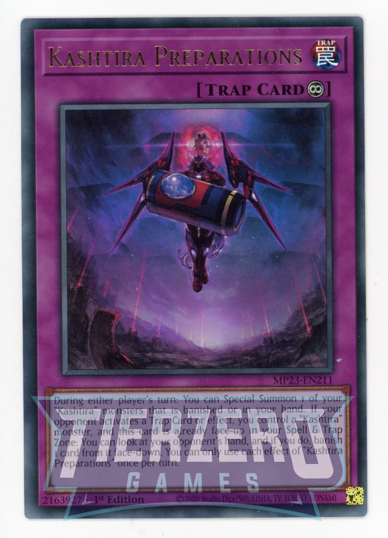 MP23-EN211 - Kashtira Preparations - Ultra Rare - Continuous Trap - 25th Anniversary Duelist Heroes Tin