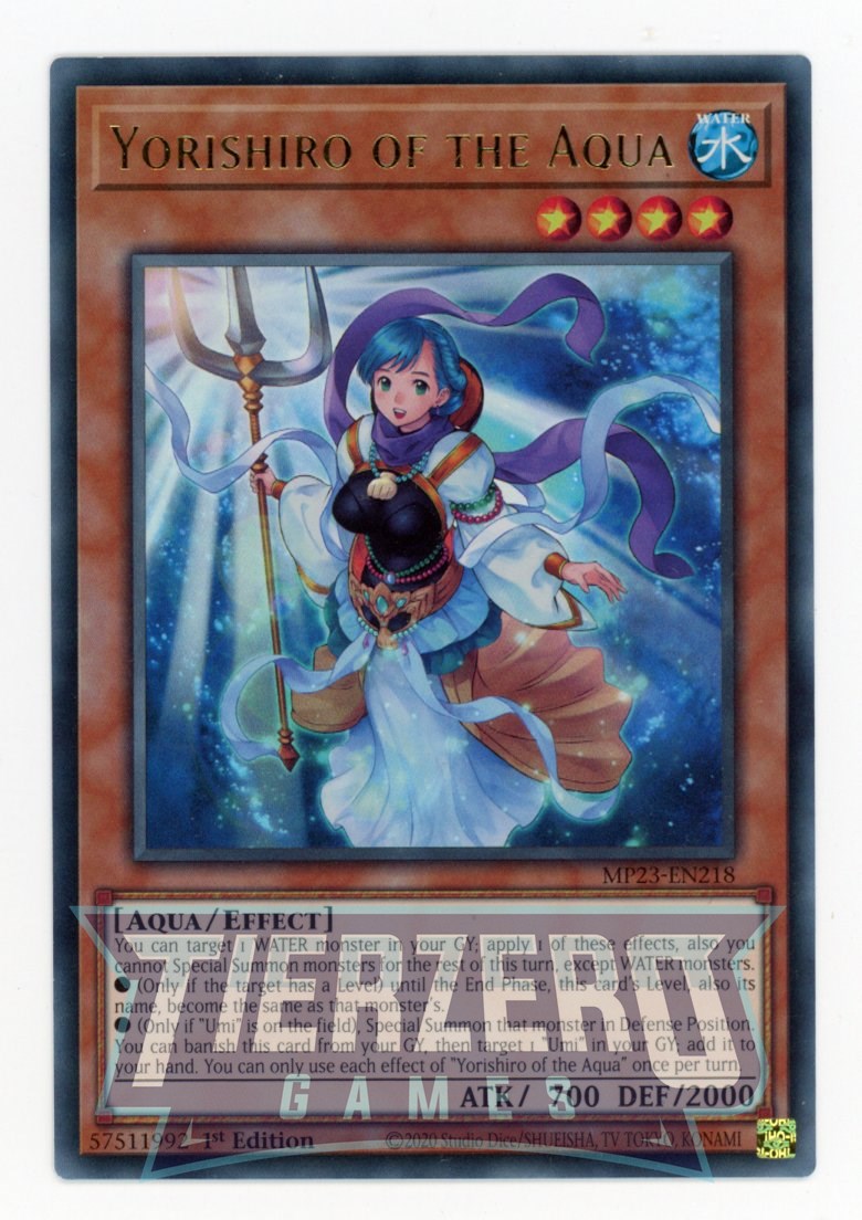 MP23-EN218 - Yorishiro of the Aqua - Ultra Rare - Effect Monster - 25th Anniversary Duelist Heroes Tin