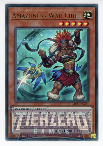 MP23-EN221 - Amazoness War Chief - Ultra Rare - 25th Anniversary Tin: Dueling Heroes Mega Pack
